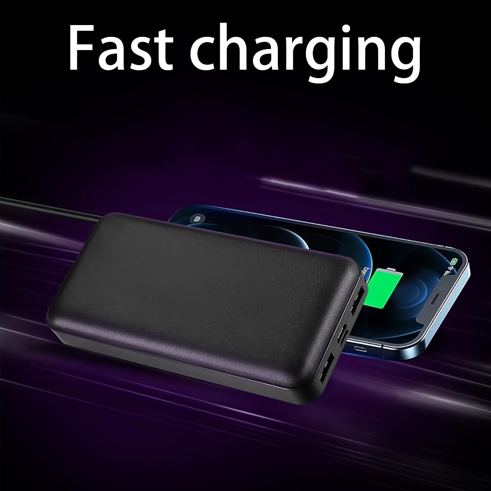 This Two-pack Of 10, 000mAh High-capacity Power Banks Is A Compact, Lightweight, And Portable Power Bank. It Features Dual USB Ports, Including A Micro USB Port And A Type-C Port, for Charging Two Devices Simultaneously. LED Indicators Indicate The