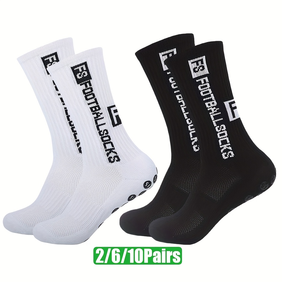 E-shop 2/6/10 Paar Schwere Sport-Socken mit Frotteesohle - Mid-Calf Terry Gym Socken geeignet für Fußball, , Fußball, Tennis, Skateboard - Unisex für