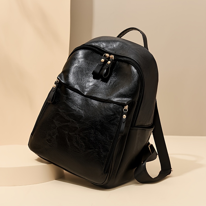 classic vintage womens backpack features a unique distressed  display picture 2