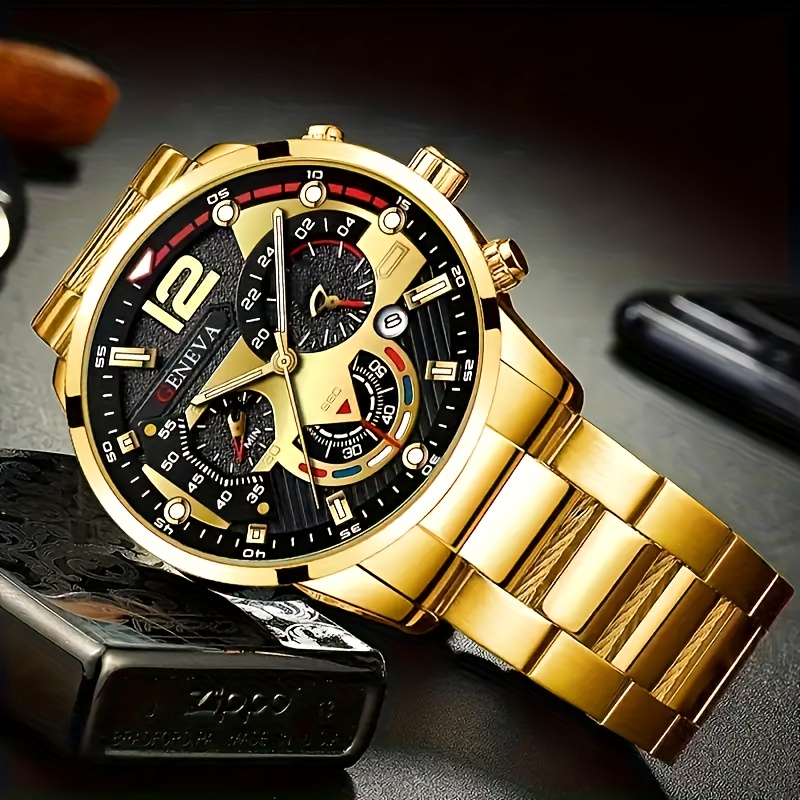 Fashionable Men's Round Quartz Watch for All Occasions