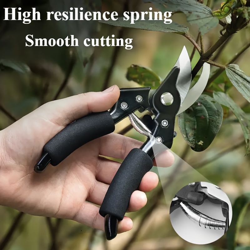 

Heavy-duty Sk5 Steel Pruning Shears With Bonus Whetstone - Ergonomic, Ultra-sharp For Effortless Garden & Fruit Tree Trimming, Ideal For Backyard, Farm Planting & Weeding