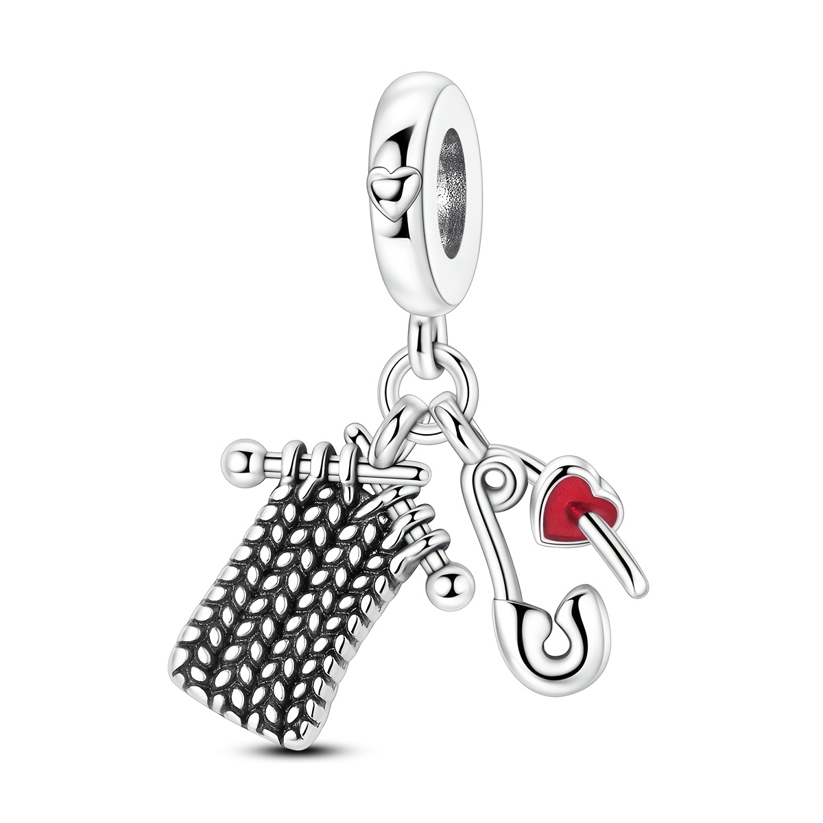 TEMU Ciondoli color , perline adatte per braccialetti e collane originali, clip per sciarpe, scatola di ciondoli 2 in 1, confezioni regalo per donne,