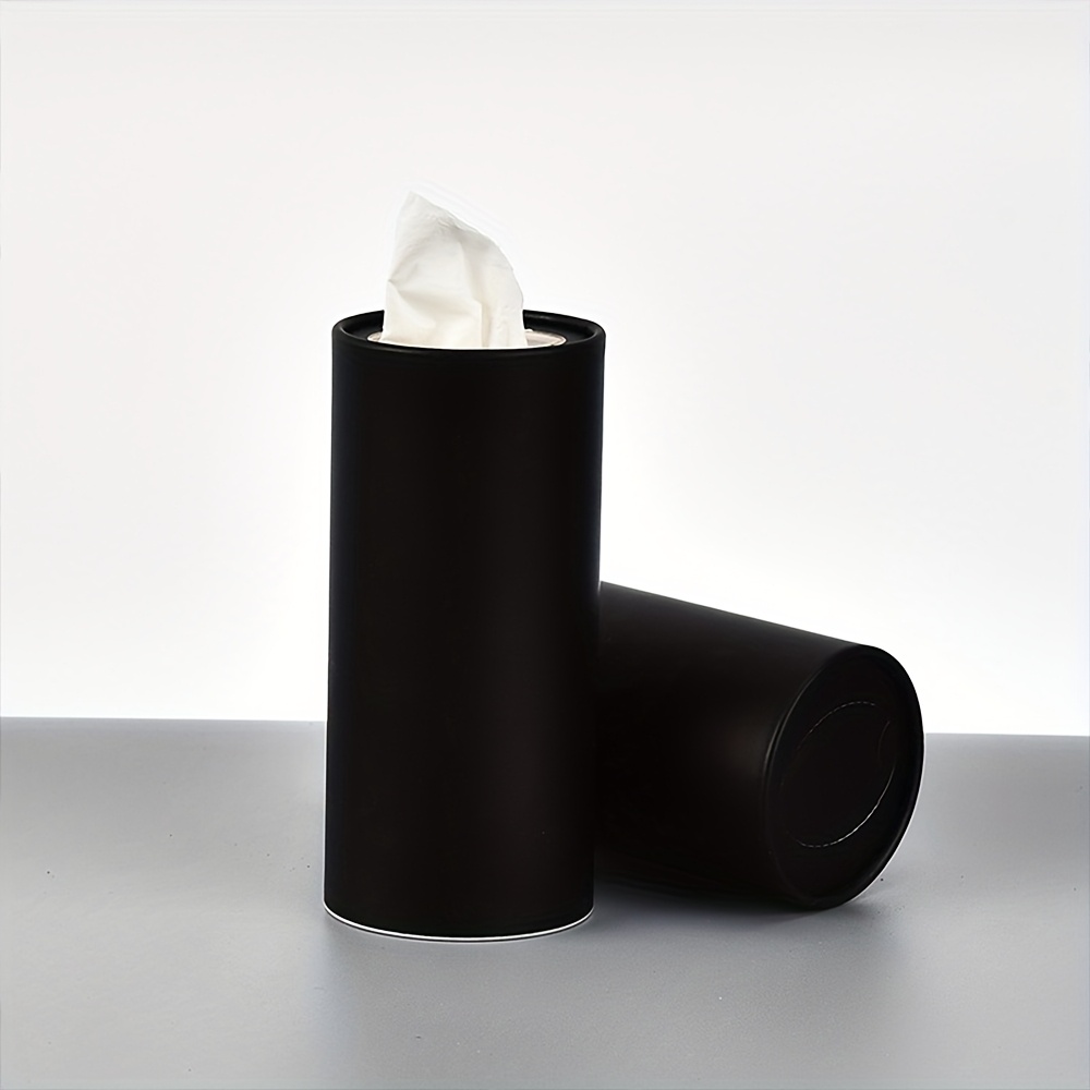 2pcs cylinder tissue box organizer space   home napkin holder sturdy construction minimalist   for vehicles offices living rooms   tissue dispenser office supplies modern decor durable construction office workers Product details 4