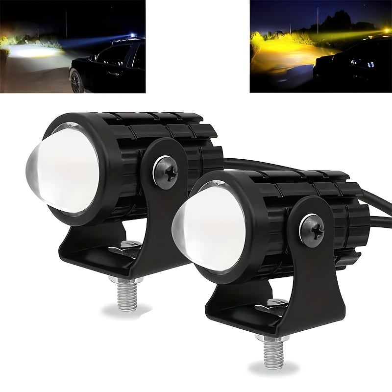 TEMU 2pcs Lampes de travail LED universelles - Super Lumineuses 15W Couleur , Durables pour Voiture Camion VTT Tout-terrain SUV, Batterie