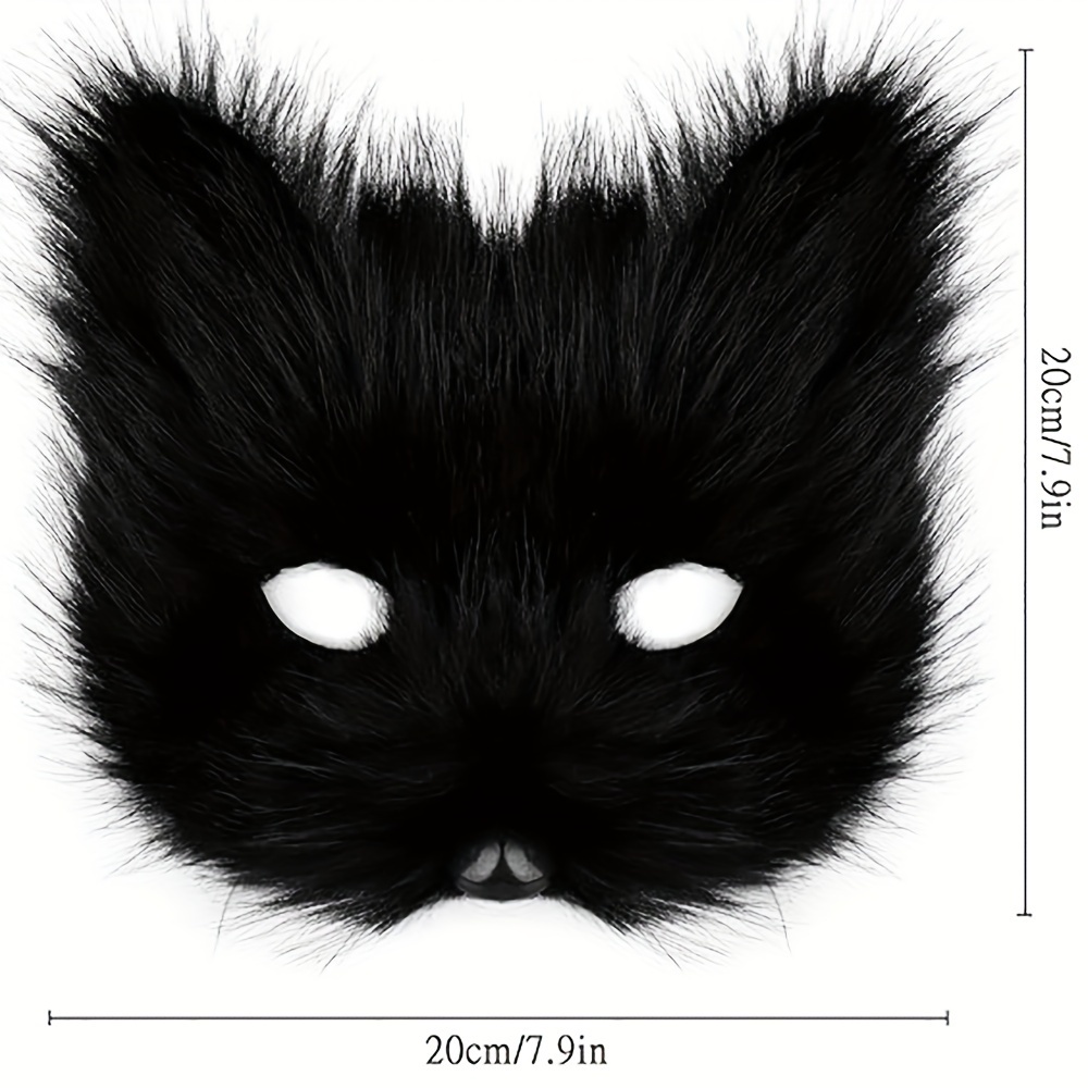 のファー タイルキーホルダー 猫の と手袋 のテリアンマスクセット