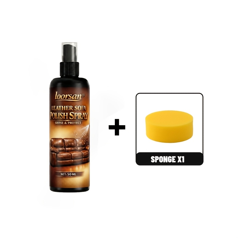 TEMU And Polishing Spray | Restores Color On Goods, Car Seats, Sofas, Jackets, And Shoes; Maintains Leather Bags And Apparel; Enhances Leather ; Essential For Furniture Leather Maintenance