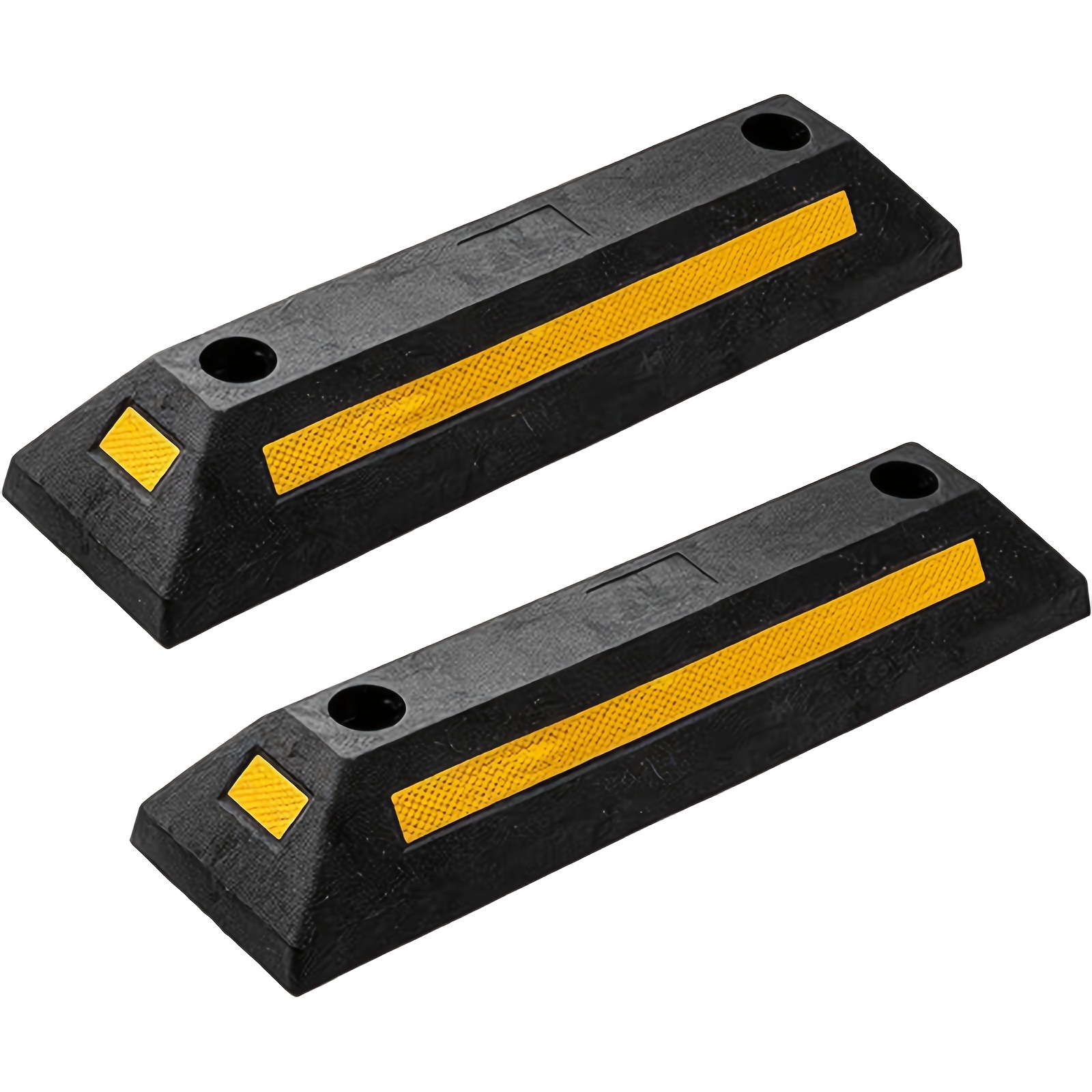 2/4pcs Heavy Duty Rubber Parking Guide