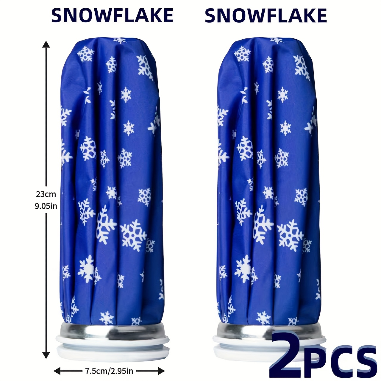 TEMU 2pcs Of Reusable Hot Compress Bags, Multifunctional Hot Water Bottles, Portable Heating Pads, And Physical Cooling Ice Packs