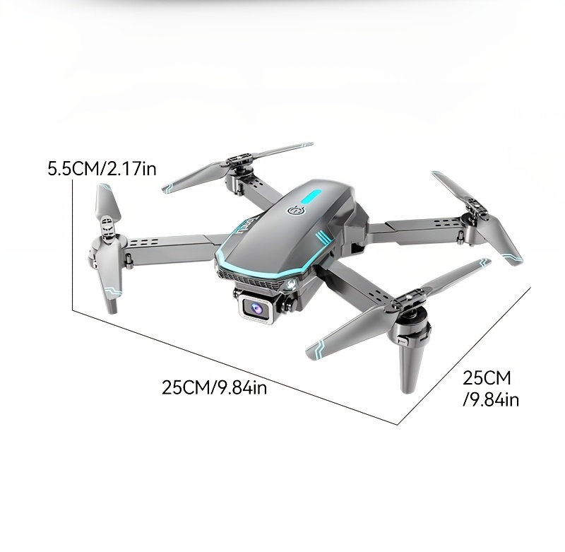 TONG LI Remote Control Airplane for Adults, Portable Foldable Quadcopter Drone, No Camera/Single Camera/Dual Camera Options, Gift, HD Aerial Photography, Headless Mode, 3D Flips, Electronic Gyro Stabilization, Gesture Selfie, Waypoint Flight, One-Key