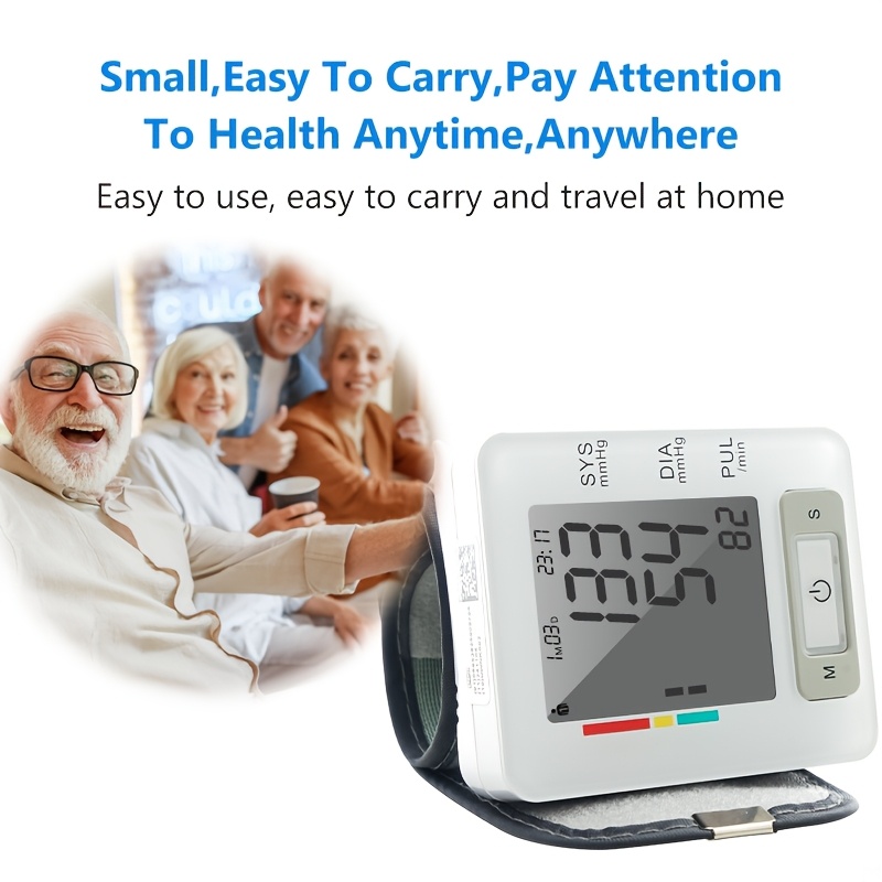   wrist   with large lcd display portable wrist   adjustable cuff   detection and irregular heartbeat alert blood pressure measurement battery operated batteries not included Product details 7