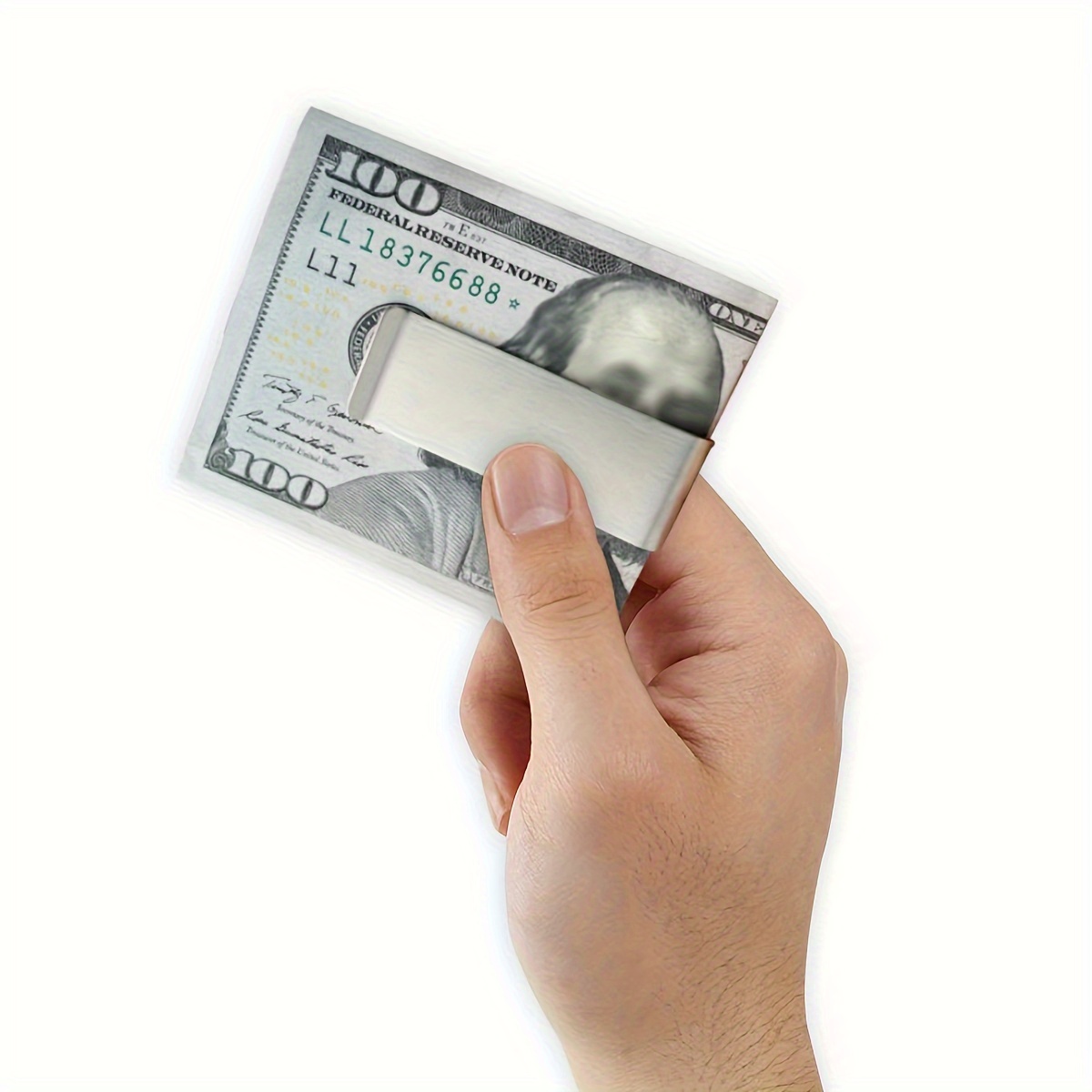 Geldklammer Edelstahl 6er Set - Geldscheinklammer Metall Clip