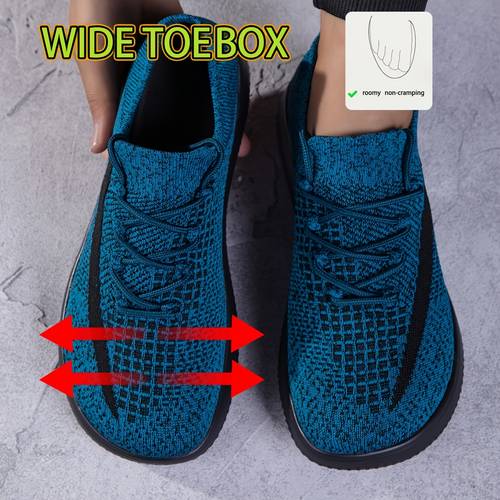 zapatos de caña con puntera ancha para hombre, zapatos deportivos casuales anchos para hombre, zapatos tipo calcetín con , y acolchada, zapatos tipo descalzo para pies anchos, cómodos para y aliviar las molestias en los pies, para viajes y actividades al aire