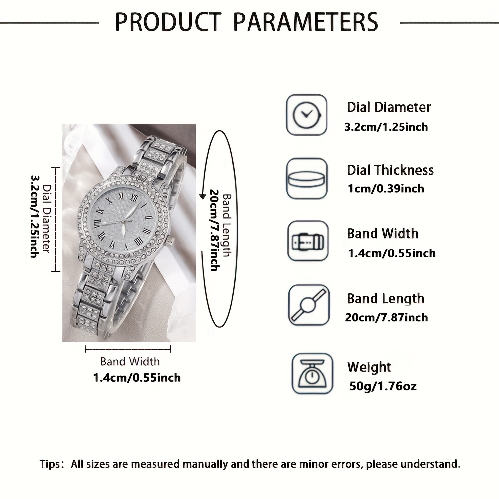 2pc Pointer Style Quartz Watch Set