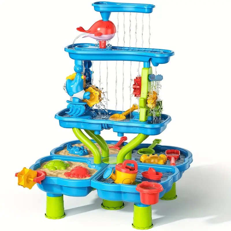 Sable, Table de Bac à Sable Plage Sable, Table de Jeu Sensorielle d'Activité pour Enfants Été Extérieur Sable, Table de Bac à Sable Plage Sable, Table de Jeu Sensorielle d'Activité pour Enfants Été Extérieur