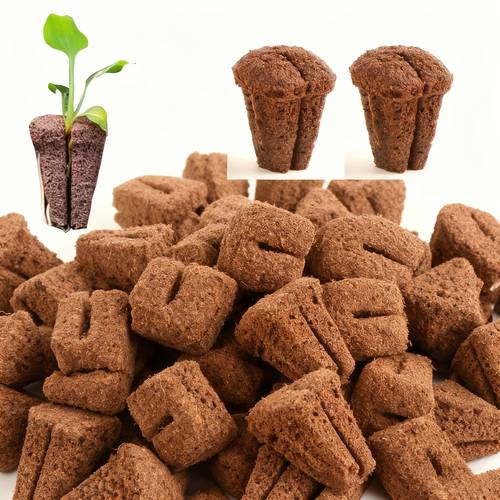 20 50 80 100pcs seed starter plug blocks for 105 and 128 cell nursery trays cloning and transplanting plants and flowers horticultural seedlings hydroponic supplies suitable for indoor gardening and greenhouse hydroponic sponge plugs