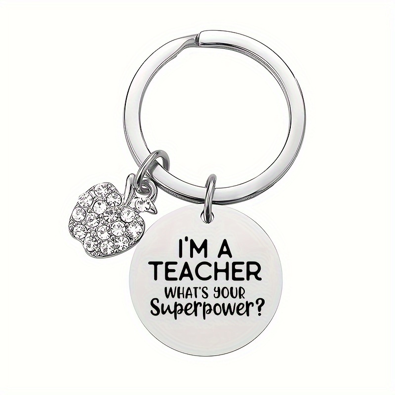 Teacher's Keychain - Stainless Steel, Perfect Gift For Teachers On Teacher Appreciation Day