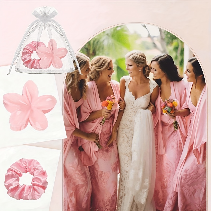 15 30pcs set bridal shower gift set bridesmaid hair tie Temu