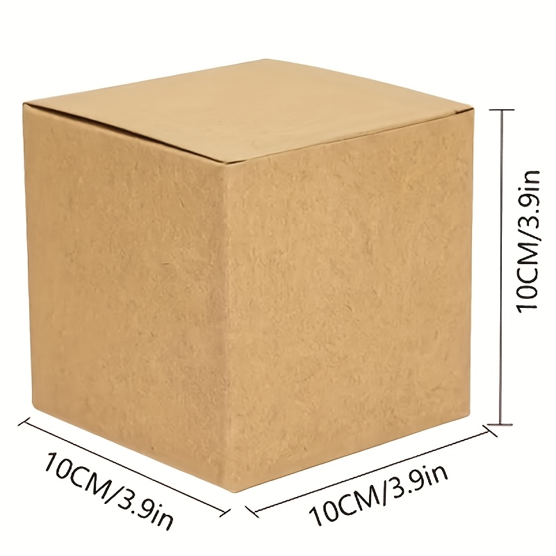 TEMU 20pcs Gift Packaging Boxes Easy Paper Square Shape To Handmade, Seed Gift Box, Easy To Take, Suitable For Small And Fragmentary Object Storage