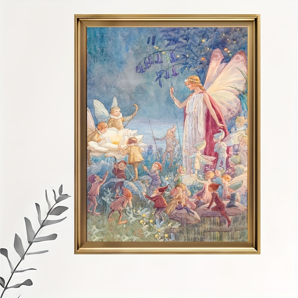 room decor fairy canvas print frameless - Temu Australia