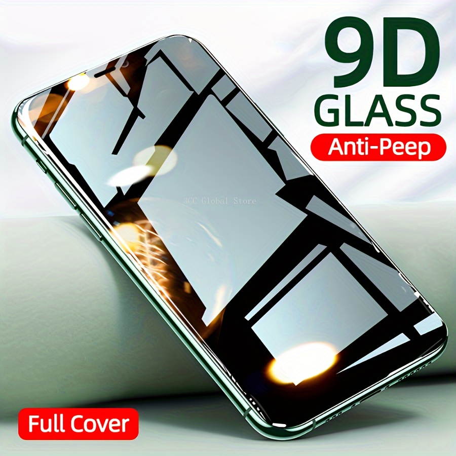 

1pcs 9d Tempered Glass Privacy Screen Protector For Iphone Series, Anti-peep Technology, Full Cover Screen Guard - Compatible With Iphone 7/8 Plus/x/xr/xs Max/11/12/14/15/16 Pro Max