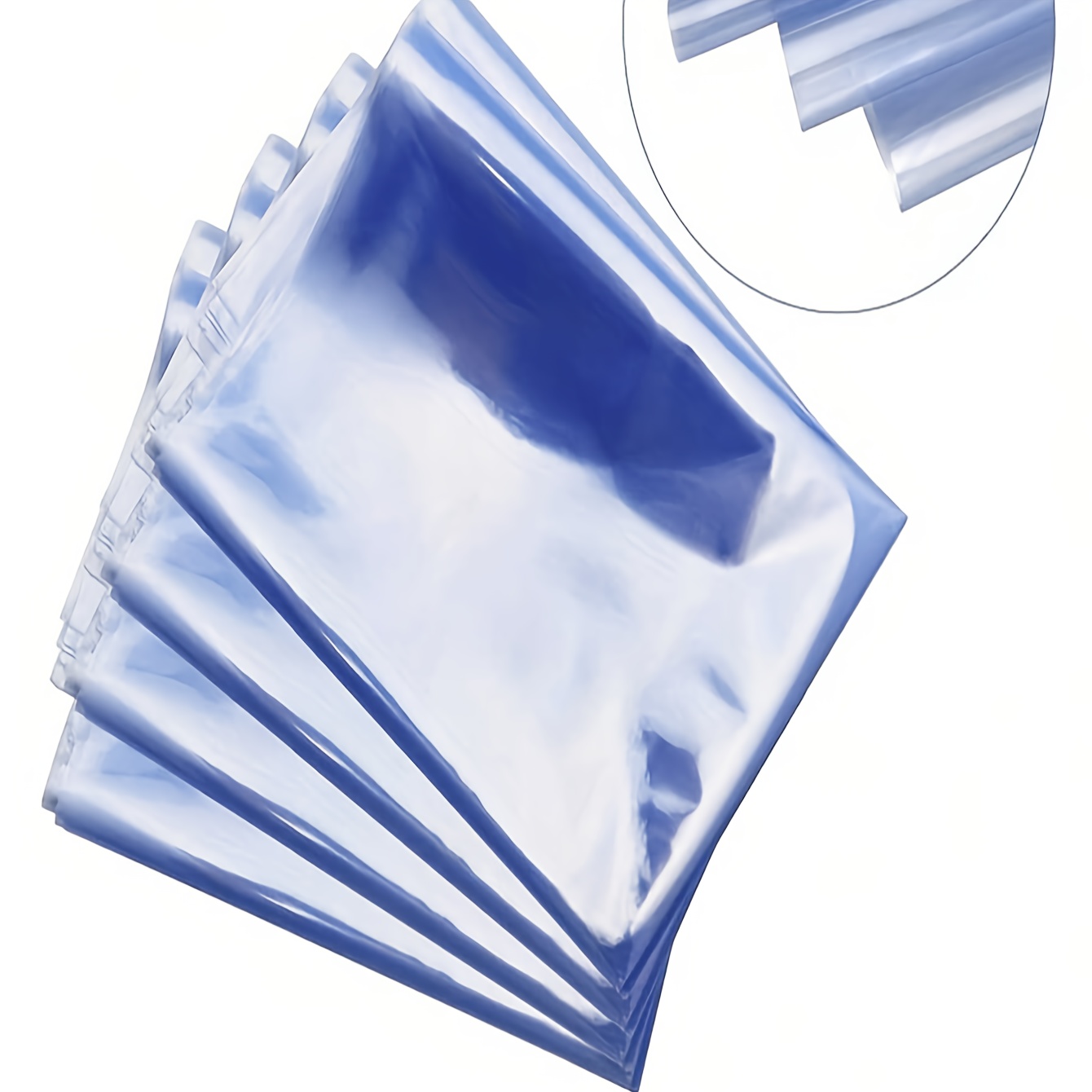 

10pcs Extra Large Blue Basket Bags, Clear Pvc Cellophane, Ideal For Easter, New Year, Valentine's Day, Christmas Gift Packaging, Protective Wrap Bags| Bags| Cellophane