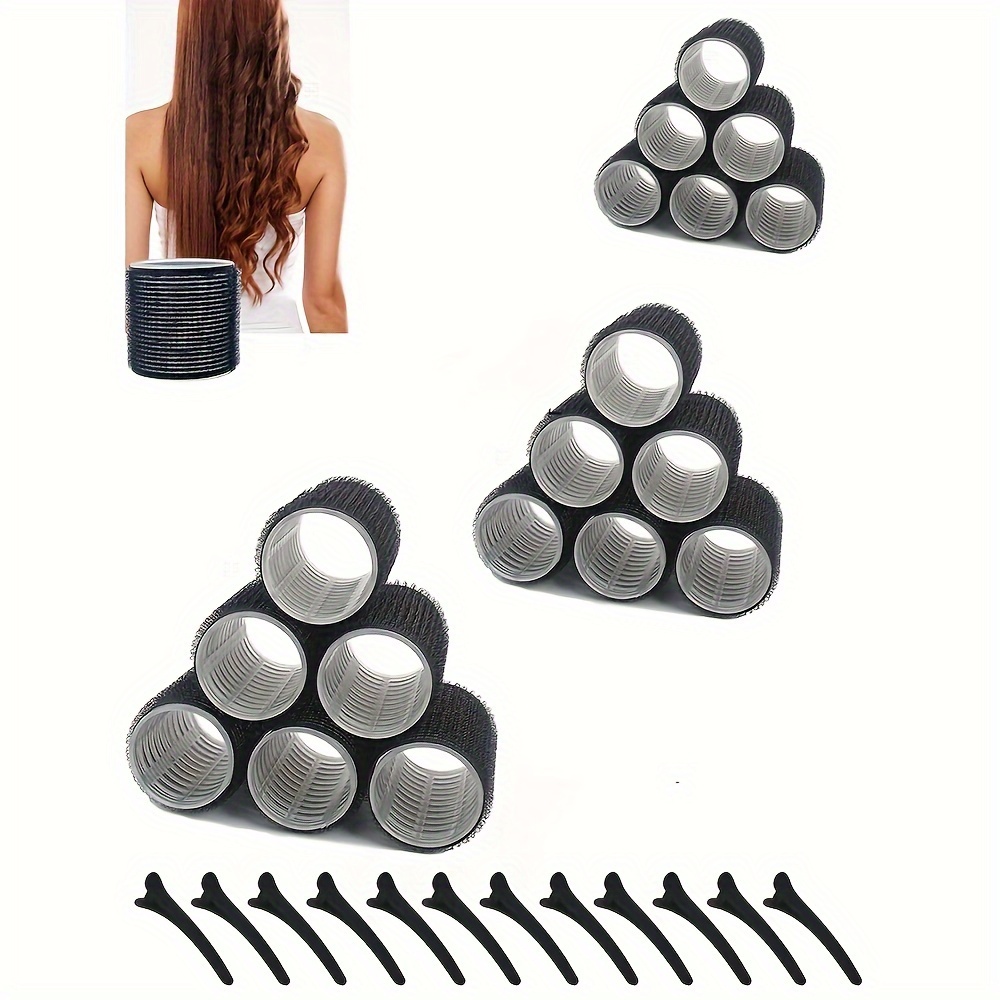

30pcs/set Heatless Hair Curlers Fluffy Hair Root Rollers Volumizing Air Bangs Curlers Duckbill Clips Hair Styling Tools For Women And Daily Use