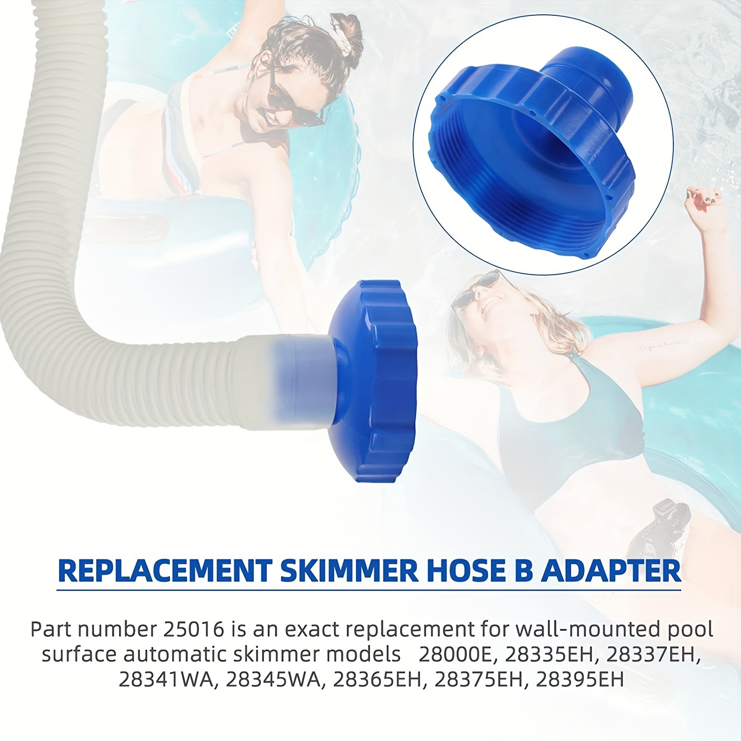 

1pc, Replacement 11238 Hose Adapter Fits For Above Ground Swimming Pool Skimmer Hose Adapter Skimmer For Above Ground Swimming Pool Vacuum Hose Adapter Surface Skimmer Small Strainer Pool Hose Adapter