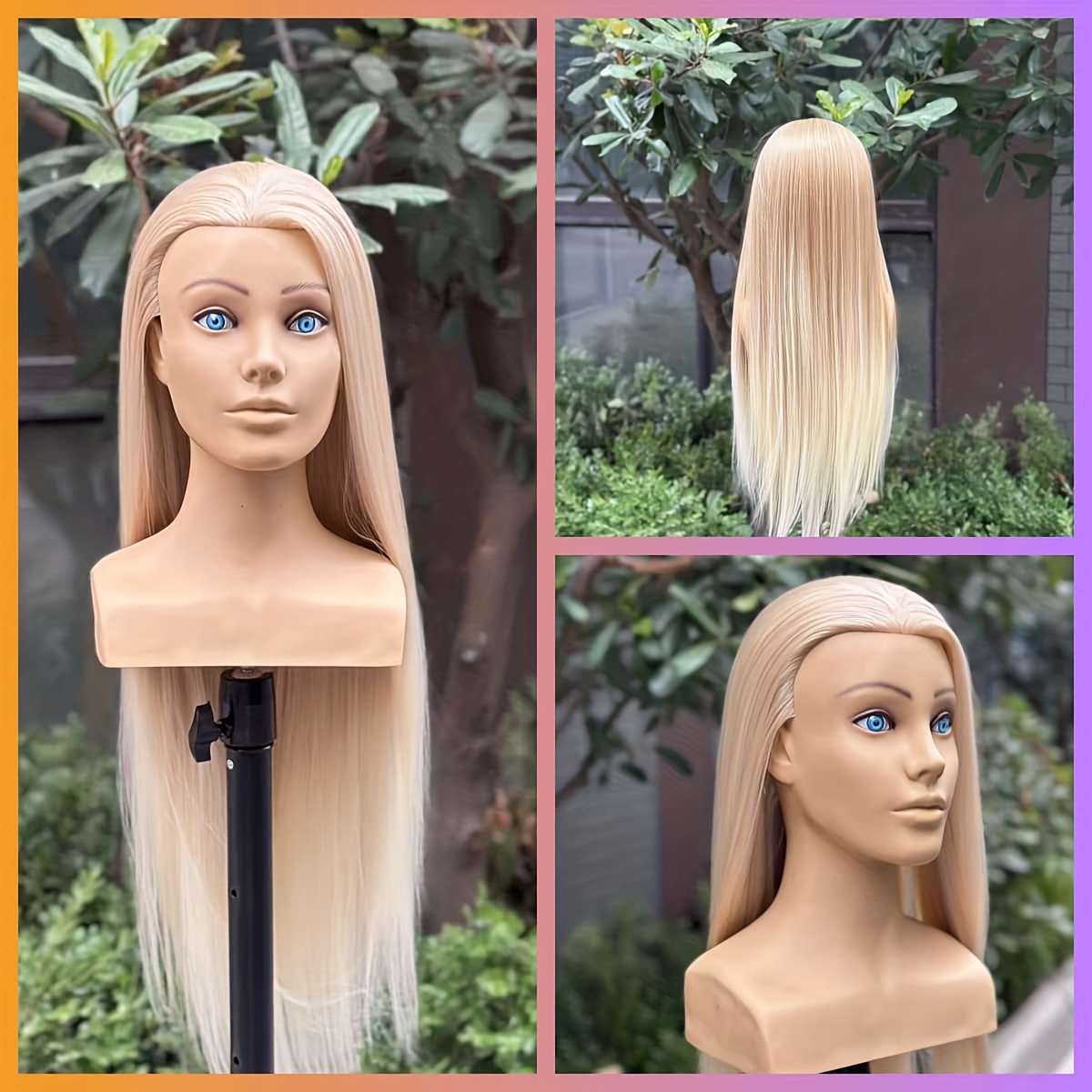 Image of Realistic Female Mannequin Head With Shoulders & Doll Shoulder Head - Wig Making, , Display For Barbershop/salon Training, Photography, For Profit Use - Anatomical Model For Hairstylists & Designers