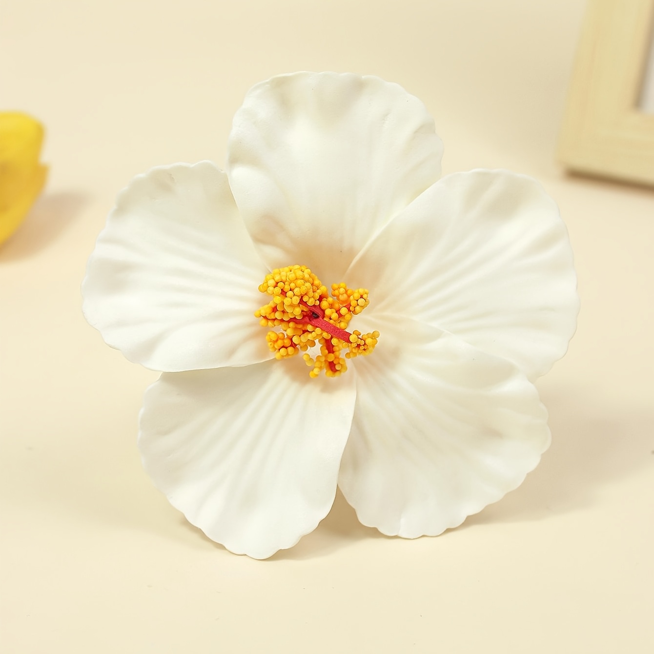 1pc Hibiscus Flower Hair Additions, Cute And Sweet Outfit For Women, Hibiscus Flower Hairpin Side Clip For Beach Vacation, Hibiscus Flower Hairpin Hair Additions!!!