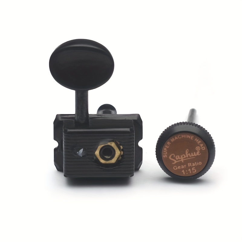 [Vintage Guitar Locking Tuners] SAPHUE 6pcs Chrome Inline Guitar Locking Tuners - Vintage Style, Easy Install, for ST & TL Electric/Folk/Acoustic Guitars