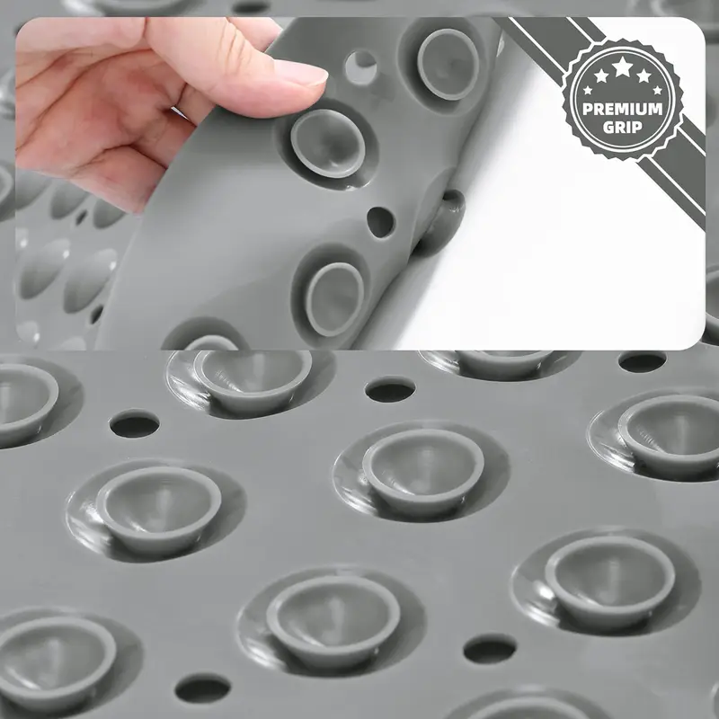 premium pvc non slip bathtub mat with massage design washable 15 7 x 34 6 suction cups for secure placement christmas halloween gift decoration Product details 6