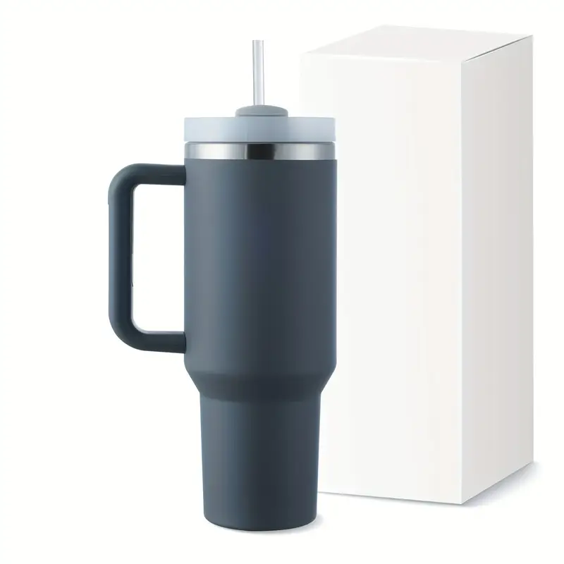 40oz stainless steel vacuum insulated tumbler with lid straw slip resistant bpa mug for hot cold drinks water iced tea coffee smoothies cold for 24 hours hot for 12 hours daily use travel drinkware sleek cylindrical mug durable drinkware travel coffee mug insulated details 6