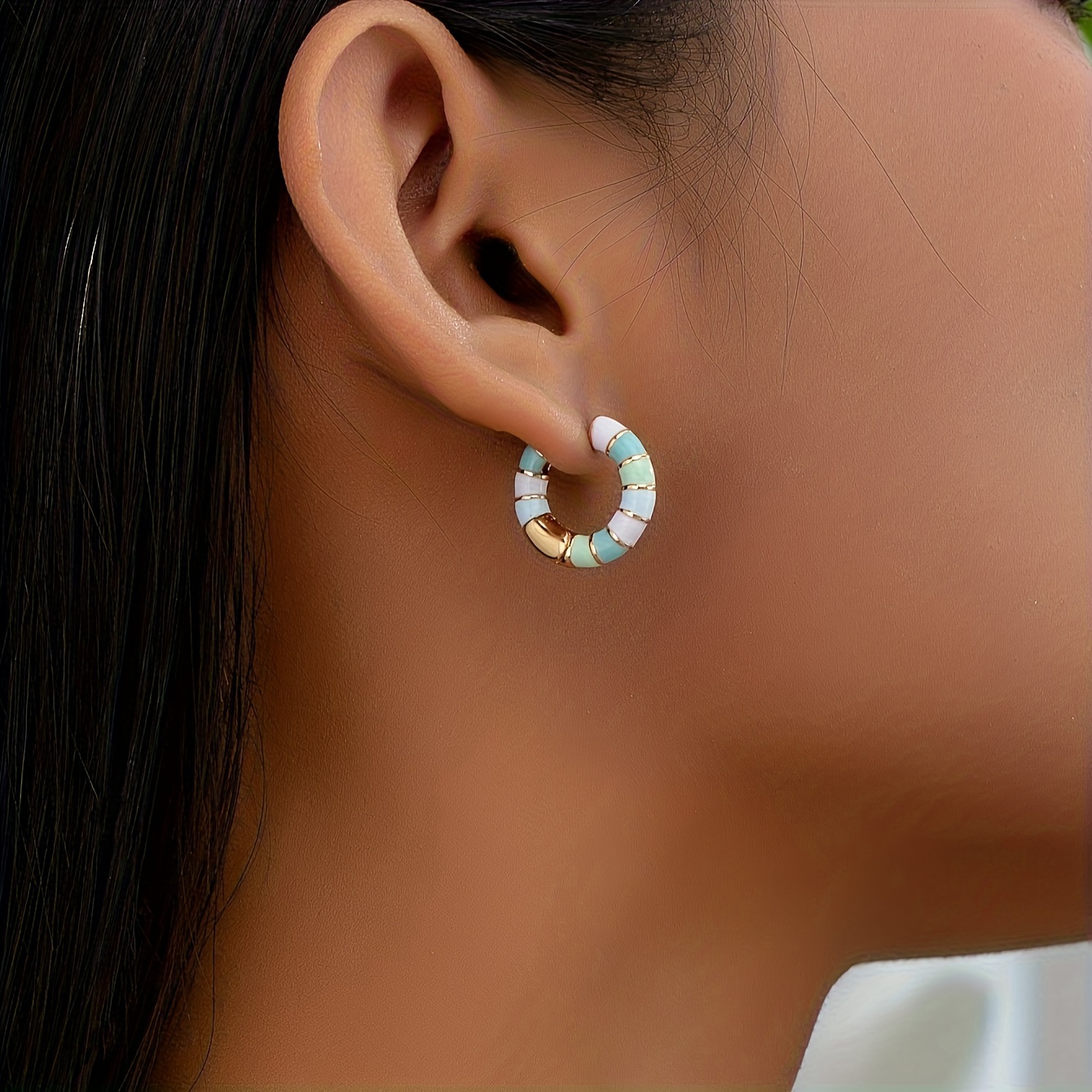 

Elegant Boho-chic Vintage-inspired Hoop Earrings - Zinc Alloy, Casual Attire & Gifting