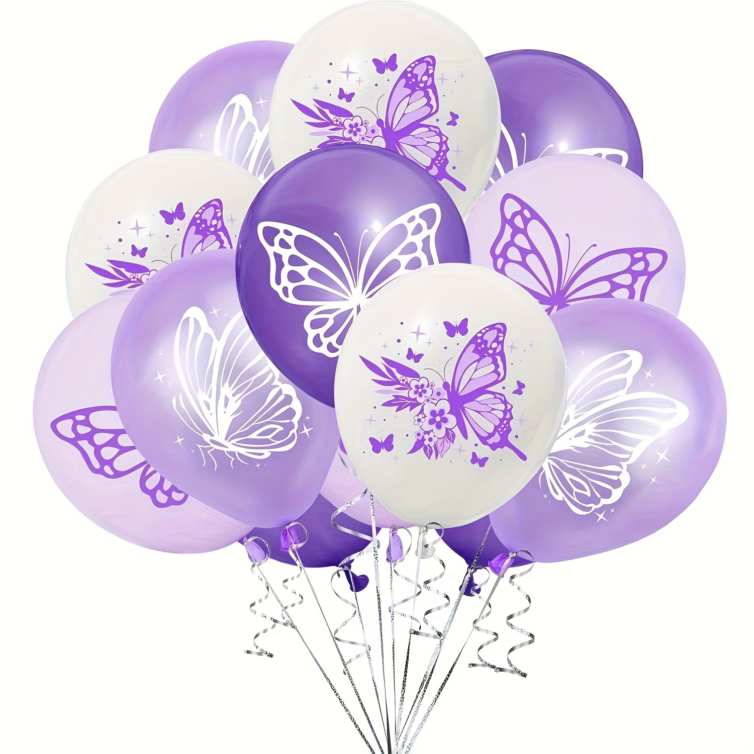 

20-piece Butterfly Print Latex Balloons - Perfect For Valentine's, Weddings, Birthdays, Anniversaries & More - Versatile Indoor/outdoor Decorations Balloons Decoration Set Balloon Decorations