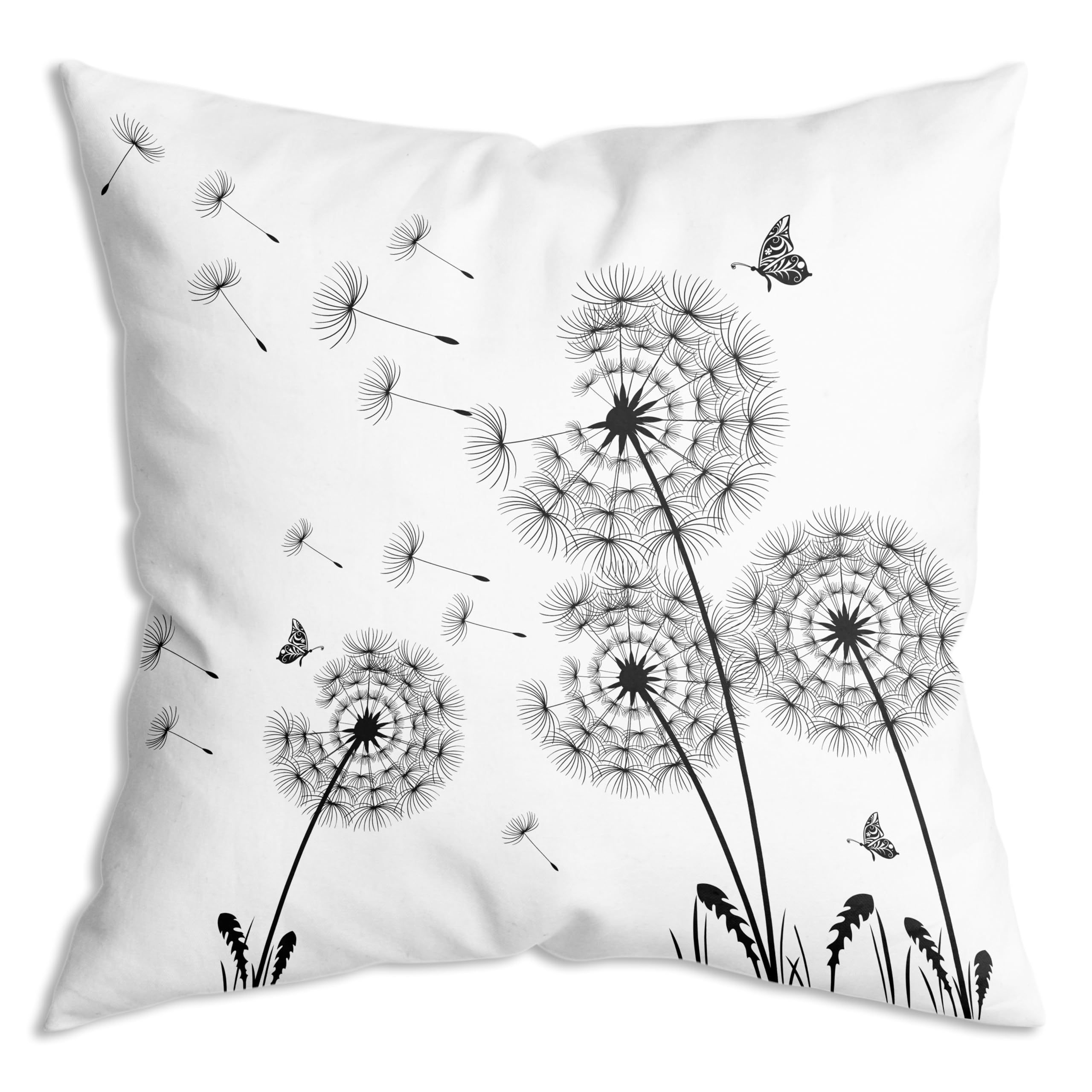 

1pc Dandelion Butterflies Throw Pillow Cover Decor For Bedroom Office 18×18inch