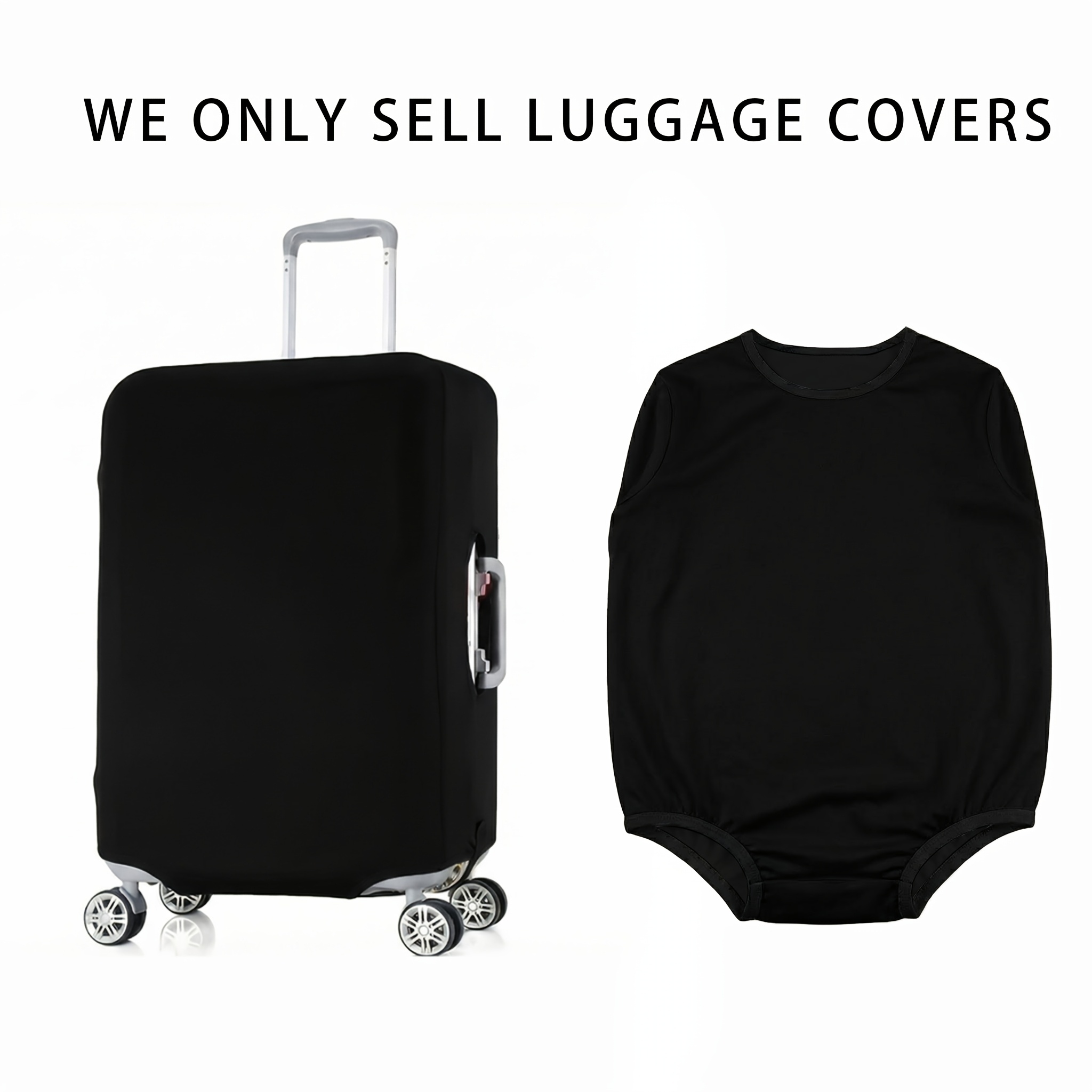 (only Selling Luggage Covers) 18-32 Inch Suitcase Protectors; Carry-on Suitcase Covers; Polyester Elastic Protective Covers