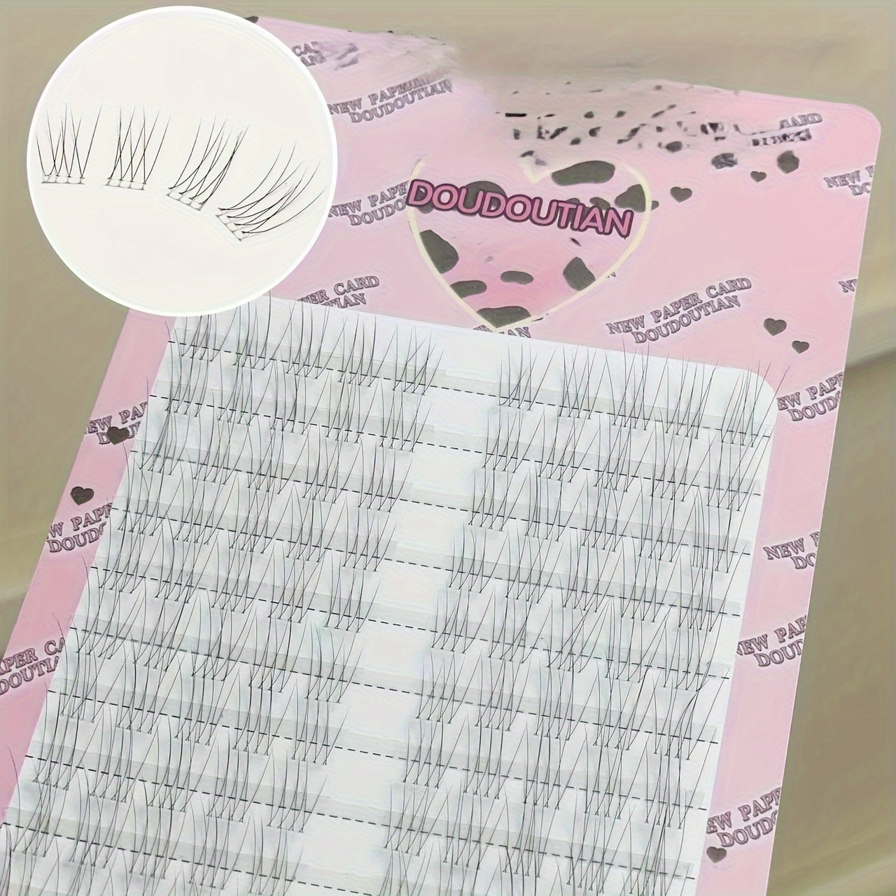 False Eyelashes Natural Simulation Transparent Lightweight Daily Nude Good-looking Eyelashes Korean C D Beginner Single Cluster Large Capacity 100 Clusters Of False Eyelashes