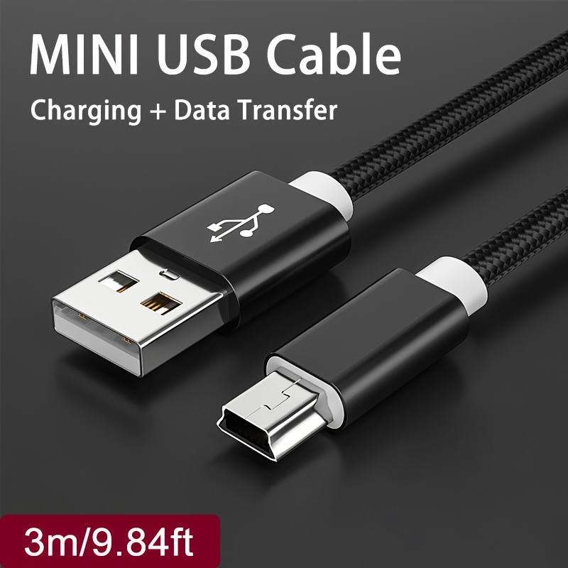 Mini Usb Cable Mini Usb To Usb Data Charging Cable For Hard - Temu