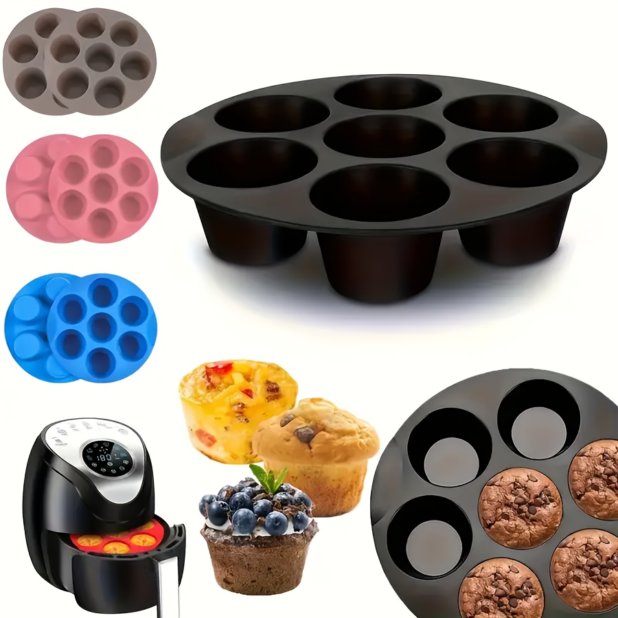 30 Mini Cupcake Backformen – Aus Aluminium, Antihaftbeschichtet, Wiederverwendbar (7 Cm Durchmesser)