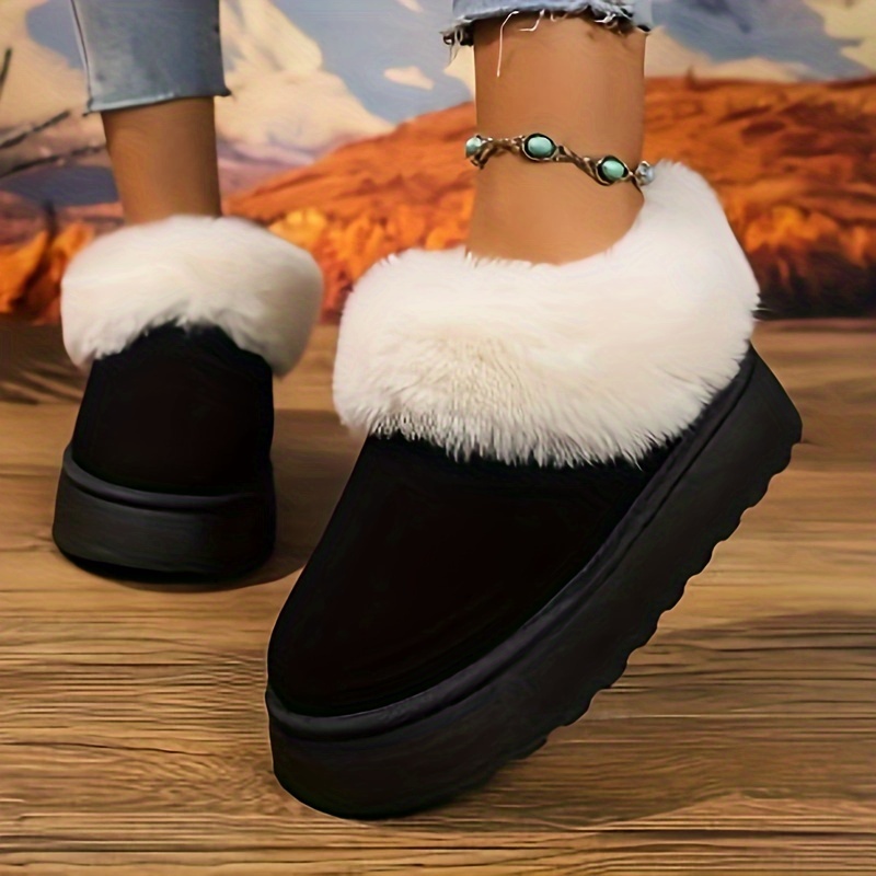 

Fur Lined Ankle Boots - , Washable, , Toe, One- -on