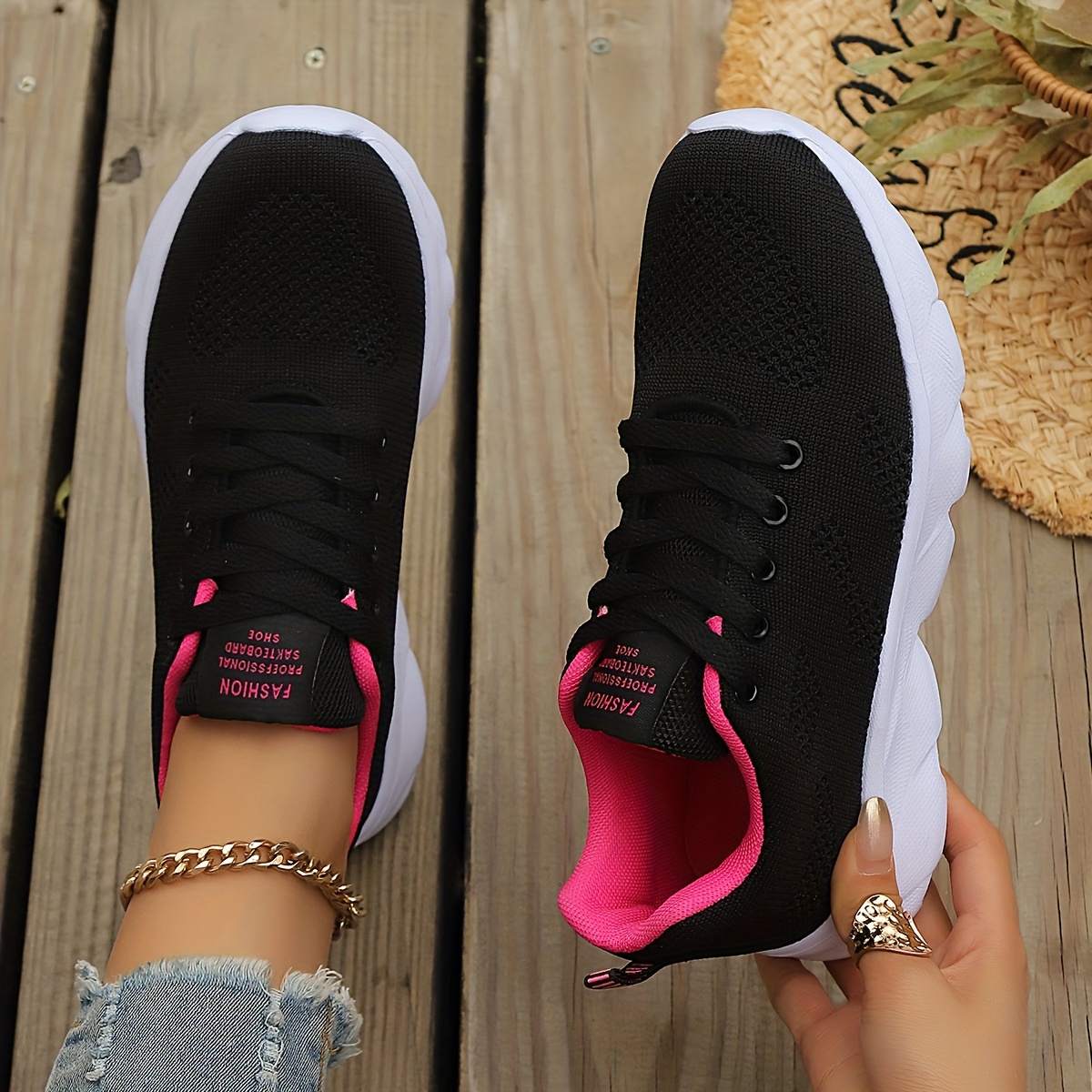 TEMU Women's Fashion Outdoor Lightweight Casual Sneakers, Women Shoes