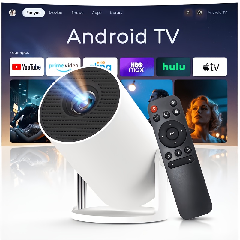 [2026   Version]Mini Projector, Portable Projector, Built-in Applications, 4K  , 720P Native Resolution.  ° Rotatable Automatic Keystone Correction, Wi-Fi 6 And Bluetooth 5.4