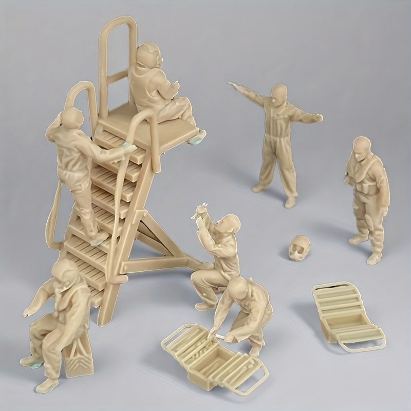 商品名】 ティブ 1/72 メカニックと の地上作業員モデル 未塗装の