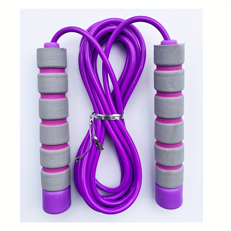 1 2 adjustable jump rope with anti slip foam handles suitable for men and womens sports training