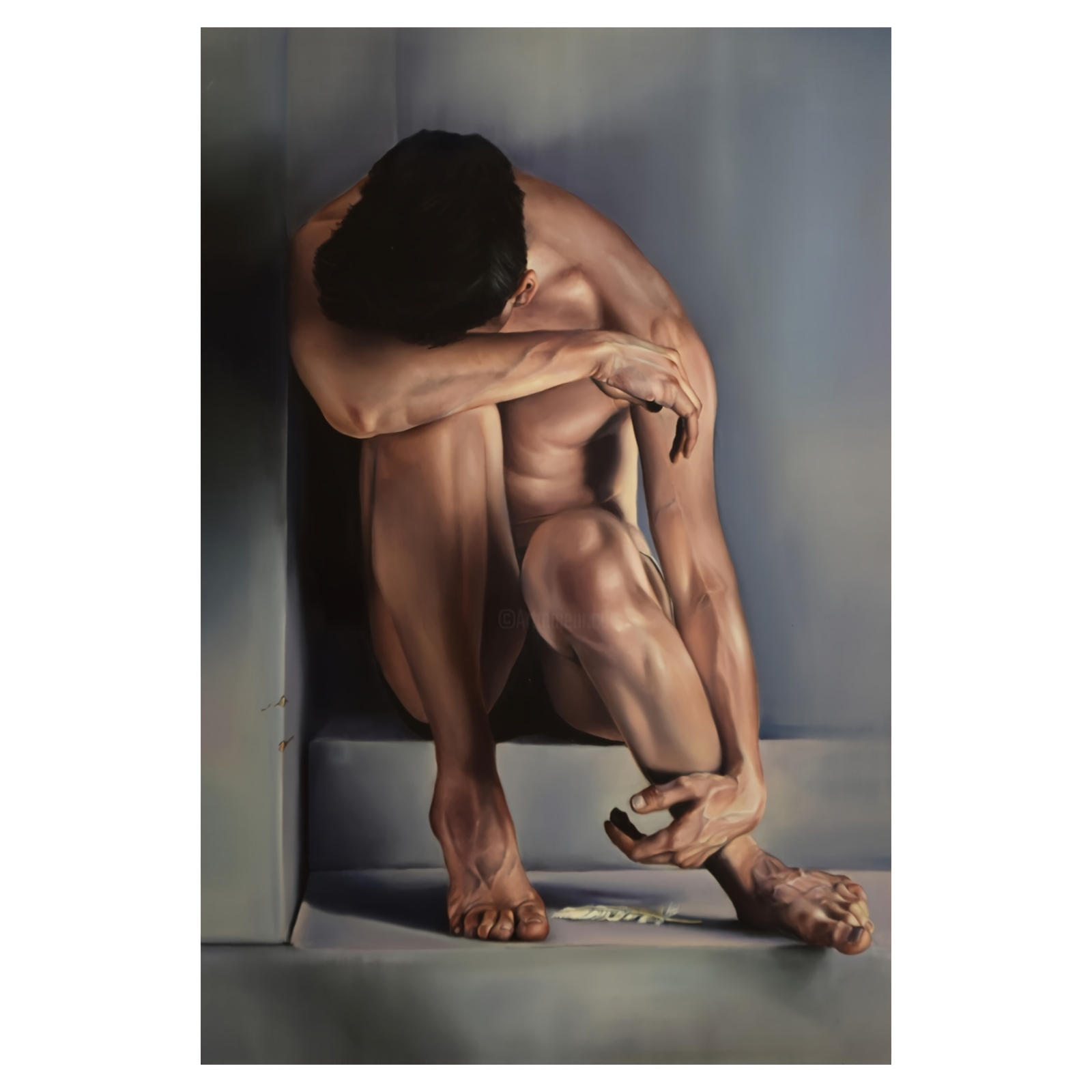 

1pc Nude Figure Canvas Art Print, High-quality Cloth Material, Ready To Hang Wall Decor For Living Room And Dining Room