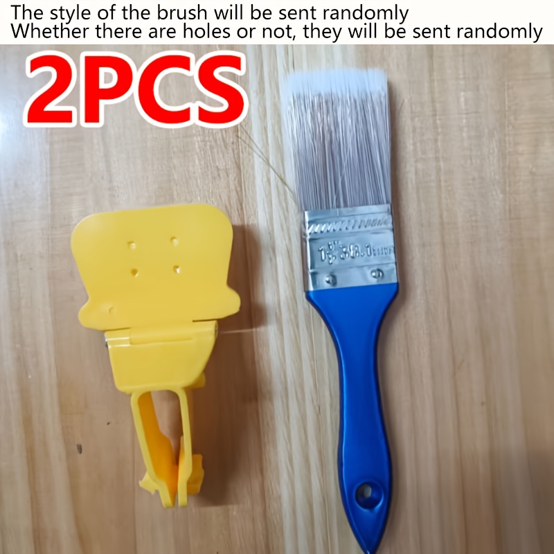 TEMU 2pcs Blue Artificial Bristle Brush, Latex Trimming Random Color Separator, No Power Supply Required, Suitable For Cleaning Living Rooms,