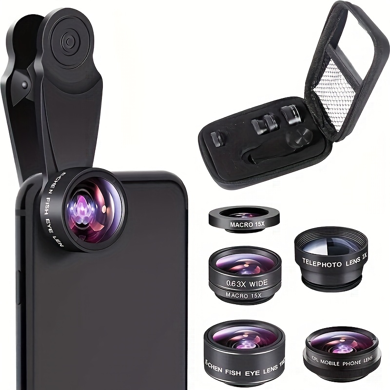 

Kit d'Objectifs pour Caméra de Smartphone - pour iPhone & | des Lentilles , Macro, , Téléobjectif