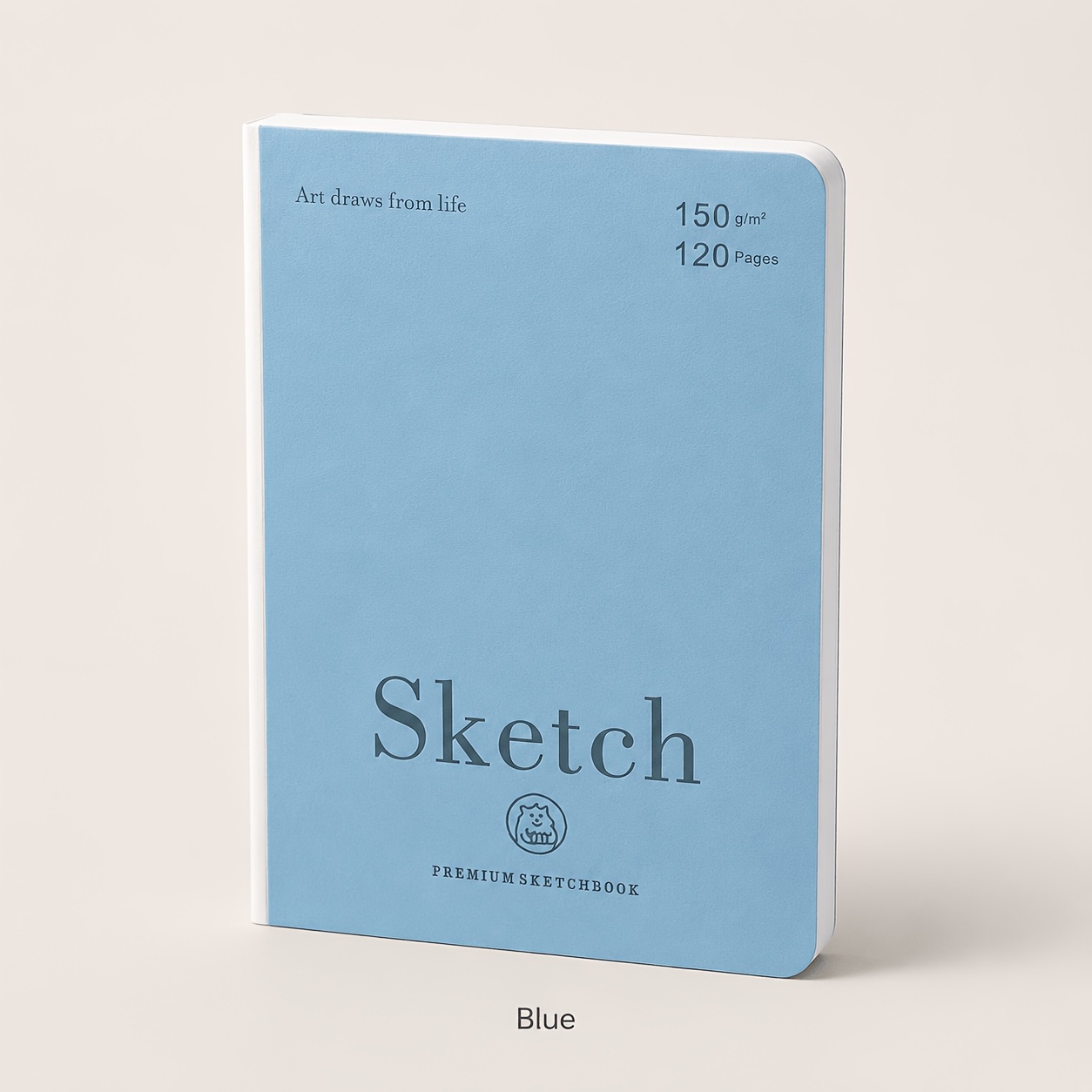 TEMU Carnet de mini portable 9 x , papier épais 150 g/m², carnet de dessin 120 pages à couverture douce au , carnet de à plat à 180° pour étudiants,