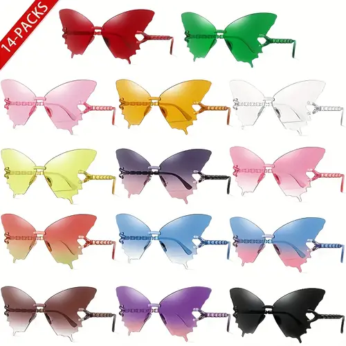 14 pairs of lenses with trendy temple design fashionable and high end sense for men and women