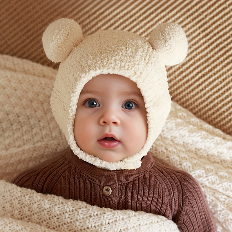 

1pc 's Hat And Ear Hat For Boys And And Cap Knitted Hat Suitable For And Suitable For 3-12 Months Old